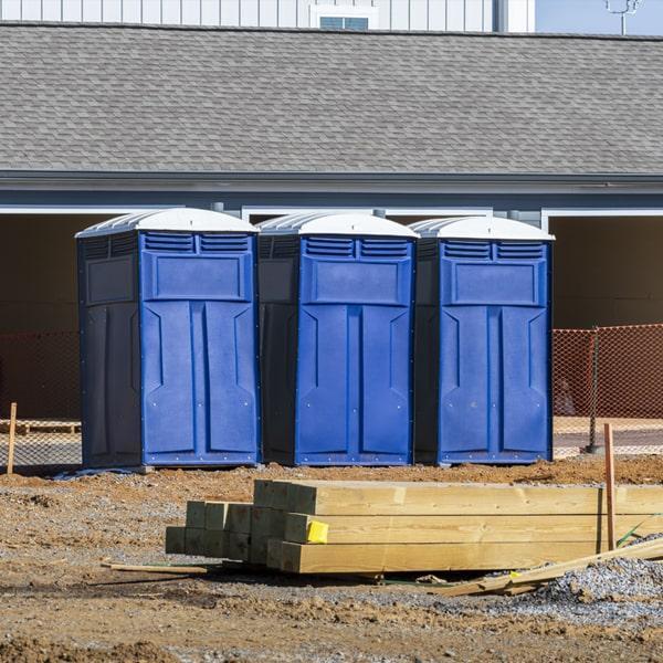 Heavy-duty construction site porta potty in Ludington, Michigan
